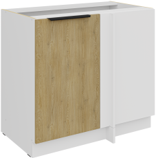 Unterschrank Cremona - Eiche/Weiß - 105 ND 1F BB