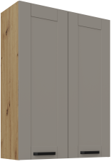 Oberschrank Luna - Tongrau/Eiche Artisan - 80 G-108 2F