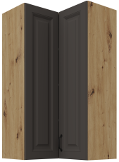 Oberschrankecke Stilo - Grau/Eiche Artisan - 60x60 GN-108 2F (90°)