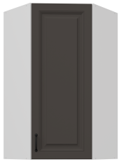 Obere Eckschrank Stilo - grau/weiß - 60x60 GN-108 1F (45°)