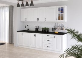 Küchenzeile Stilo - weiß - 260 cm - 1 Set