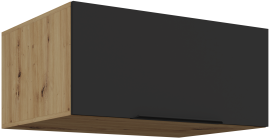Oberschrank Aria - schwarz/Artisan Eiche - 80 NAGU-36 1F