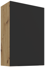 Oberschrank Aria - schwarz/Artisan Eiche - 60 G-90 1F