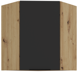 Oberschrank Aria - schwarz/Artisan Eiche - 60x60 GN-72 1F (45°)