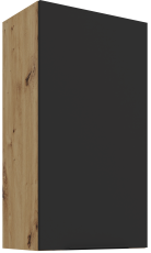 Oberschrank Aria - schwarz/Artisan Eiche - 50 G-90 1F