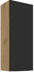 Oberschrank Aria - schwarz/Artisan Eiche - 45 G-108 1F