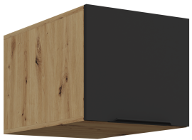 Oberschrank Aria - schwarz/Eichenholz Artisan - 40 NAGU-36 1F