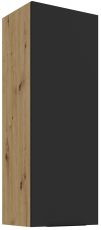 Oberschrank Aria - schwarz/Artisan Eiche - 40 G-108 1F