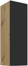 Oberschrank Aria - schwarz/Artisan Eiche - 30 G-90 1F