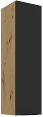 Oberschrank Aria - schwarz/Artisan Eiche - 30 G-108 1F
