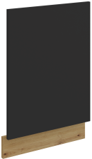 Tür für Einbaugeschirrspüler Aria - Schwarz/Artisan Eiche - ZM 570x446