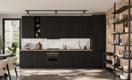 Küchenzeile Aria - schwarz