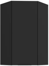Oberschrankecke Aria - schwarz - 60x60 GN-108 1F (45°)