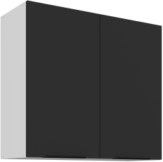 Oberschrank Aria - schwarz/weiß - 80 G-72 2F