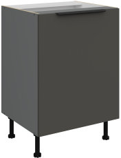 Unterschrank Aria - grau/anthrazit - 60 D 1F BB