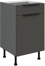 Unterschrank Aria - grau/anthrazit - 40 D 3S BB