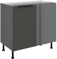 Unterschrank Aria - grau/anthrazit - 105 ND 1F BB