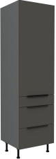 Hoher Schrank Aria - grau/anthrazit - 60 DKS-210 3S1F