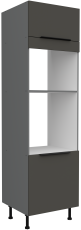 Hoher Schrank Aria - grau/anthrazit - 60 DPM-210 2F