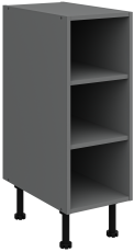 Unterschrank mit Regalen Stolarz 30 D OTW BB - Anthrazit