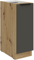 Unterschrank Aria - grau/Artisan Eiche - 30 D CARGO BB
