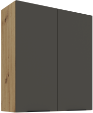 Oberschrank Aria - grau/Artisan Eiche - 80 G-90 2F
