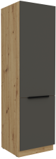 Hoher Schrank Aria - grau/Artisan Eiche - 60 DK-210 2F