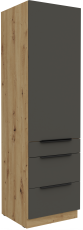 Hoher Schrank Aria - grau/Artisan Eiche - 60 DKS-210 3S1F