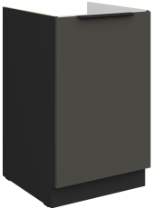 Unterschrank Aria - grau/schwarz - 50 ZL 1F BB