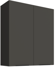 Oberschrank Aria - grau/schwarz - 80 G-90 2F