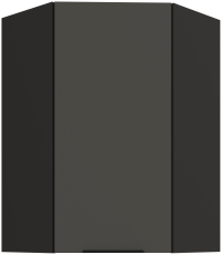 Obere Eckschrank Aria - grau/schwarz - 60x60 GN-90 1F (45°)