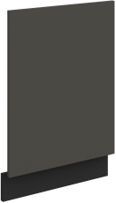 Tür für Einbaugeschirrspüler Aria - grau/schwarz - ZM 570x446