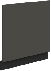 Tür für Einbaugeschirrspüler Aria - grau/schwarz - ZM 570x596