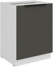 Unterschrank Aria - grau/weiß - 60 D 1F BB