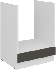 Unterschrank für Einbaubackofen Aria - grau/weiß - 60 D GAZ BB