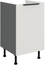 Unterschrank Aria - Weiß/Anthrazit - 50 ZL 1F BB