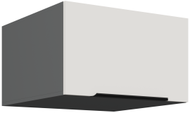 Oberschrank Aria - Weiß/Anthrazit - 60 NAGU-36 1F