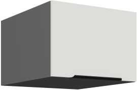 Oberschrank Aria - weiß/Anthrazit - 50 NAGU-36 1F