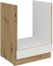 Unterschrank für Einbaubackofen Aria - weiß/Artisan Eiche - 60 D GAZ BB