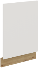 Tür für Einbaugeschirrspüler Aria - weiß/Artisan Eiche - ZM 570x446