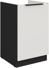 Unterschrank Aria - weiß/schwarz - 50 ZL 1F BB