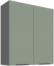 Oberschrank Aria - Aquamarin/Anthrazit - 80 G-90 2F