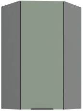 Oberschrankecke Aria - Aquamarin/Anthrazit - 60x60 GN-108 1F (45°)
