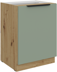 Unterschrank Aria - Aquamarin/Artisan Eiche - 60 D 1F BB