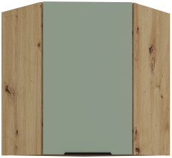 Oberschrankecke Aria - Aquamarin/Artisan-Eiche - 60x60 GN-72 1F (45°)