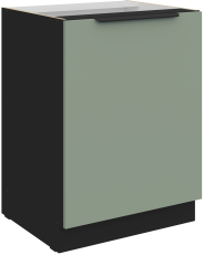 Unterschrank Aria - Aquamarin/Schwarz - 60 D 1F BB