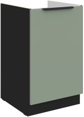 Unterschrank Aria - Aquamarin/Schwarz - 50 ZL 1F BB