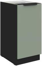 Unterschrank Aria - aquamarin/schwarz - 40 D 1F BB