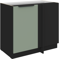 Unterschrank Aria - Aquamarin/Schwarz - 105 ND 1F BB