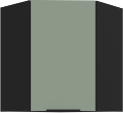 Oberschränk Aria - Aquamarin/Schwarz - 60x60 GN-72 1F (45°)